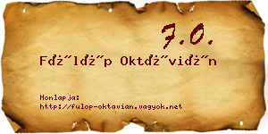 Fülöp Oktávián névjegykártya